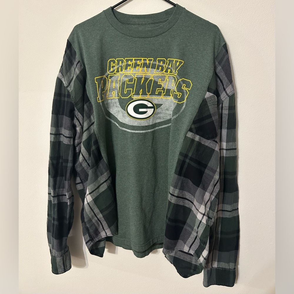 Reworked greenbay packer flannel